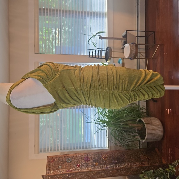 NWT Revolve x Superdown Ashlyn Corset Runched Dress Matcha Green Womens Small - Picture 5 of 11